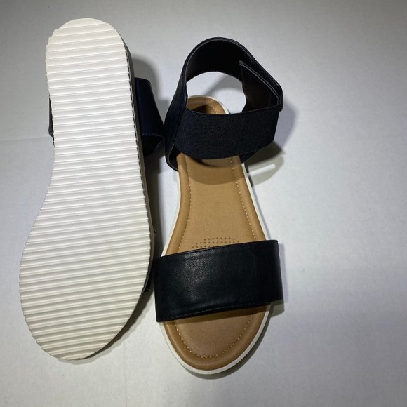 COMFORTVIEW Violet Sandal, Black, Size 7 W - Picture 9 of 10